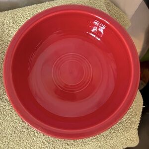 COPY - Homer Laughlin Red Fiesta Ware Cereal Bowl Replacement Piece 7" EUC